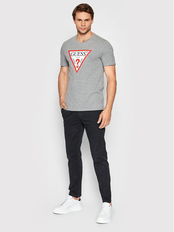 Guess Guess T-shirt M2YI71 I3Z11 Siva Slim Fit