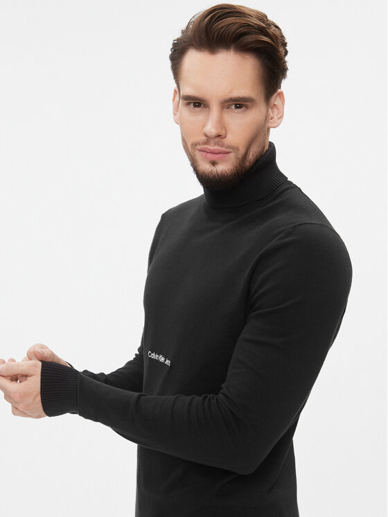 Calvin Klein Jeans Calvin Klein Jeans Golf J30J324325 Črna Slim Fit