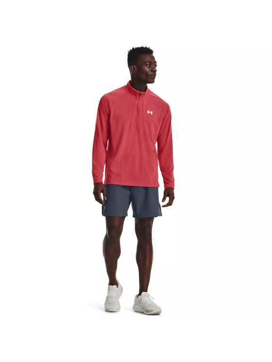 Under Armour Under Armour Longsleeve UA STREAKER HALF ZIP Czerwony Fitted Fit