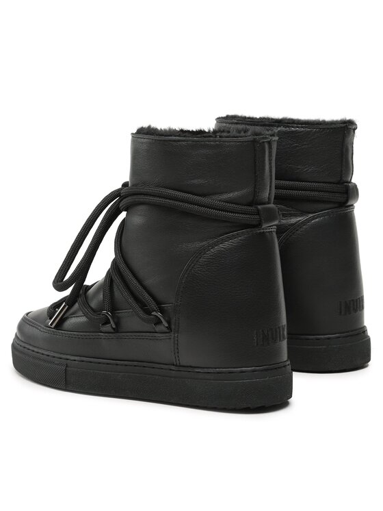 Inuikii Inuikii Čizme za snijeg Full Leather 75203-087 Crna