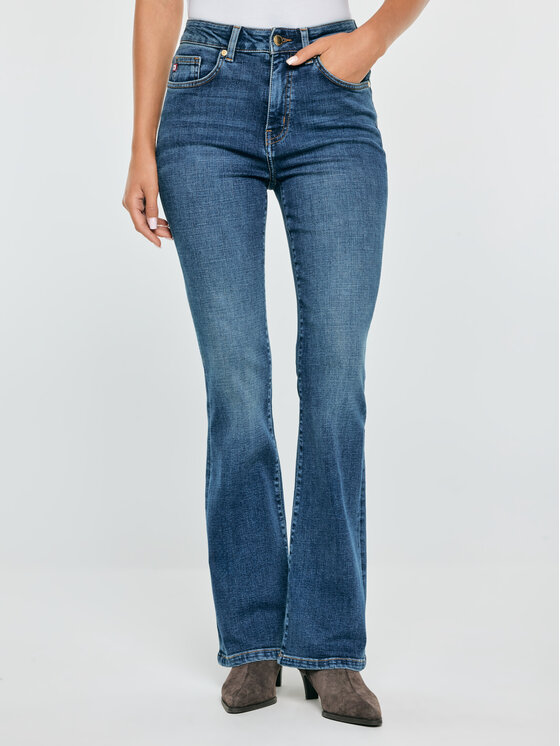 BIG STAR BIG STAR Jeansy CHIARA Niebieski Flare Fit