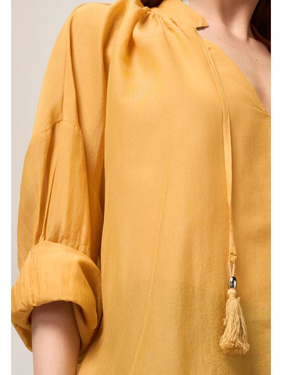 Oltre Oltre Blusa 2231E000334N028 Giallo Regular Fit