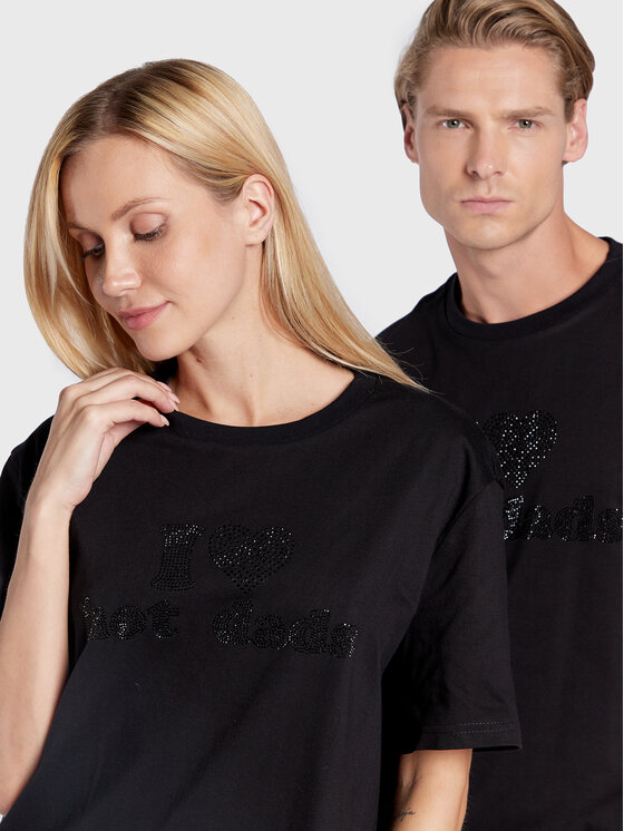 2005 2005 T-Shirt Unisex Hot Dads Černá Regular Fit