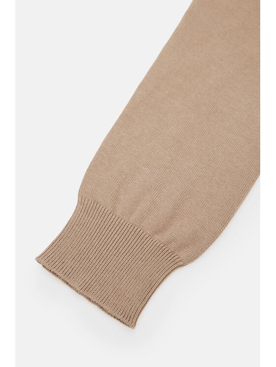 Lancerto Lancerto Sweter Anthony SW073223000047 Beżowy Regular Fit
