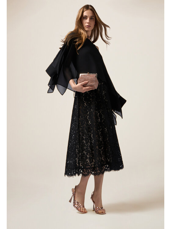 Oltre Oltre Vestito 7316R004813N033 Nero A-Line Fit