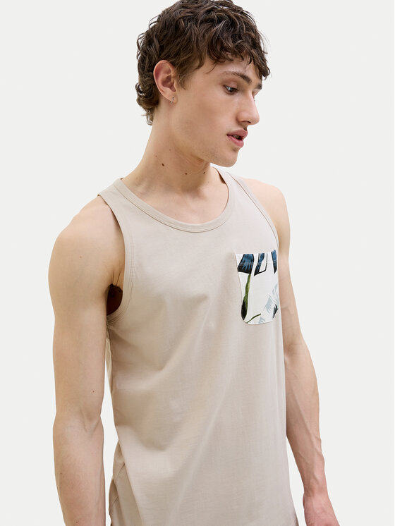 Jack&Jones Jack&Jones Tank top Hawaii 12269321 Beež Standard Fit