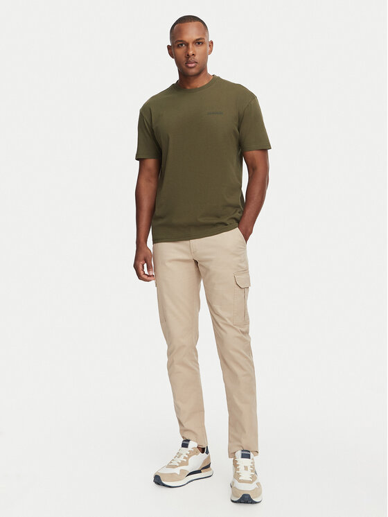 Napapijri Napapijri Majica Yourte NP0A8AU2 Temno zelena Relaxed Fit
