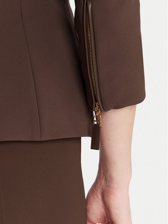 Elisabetta Franchi Elisabetta Franchi Zakó GI-174-56E2-V660 Barna Regular Fit
