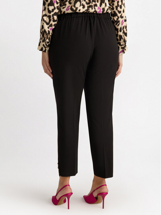 Fiorella Rubino Fiorella Rubino Spodnie materiałowe P126L002048N033 Czarny Slim Fit