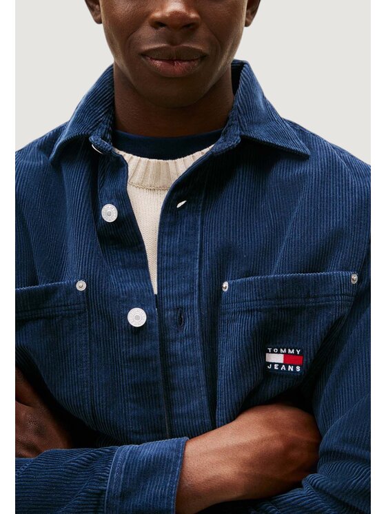Tommy Jeans Tommy Jeans Camicia TJM RLX WASHED CORD Blu Casual Fit