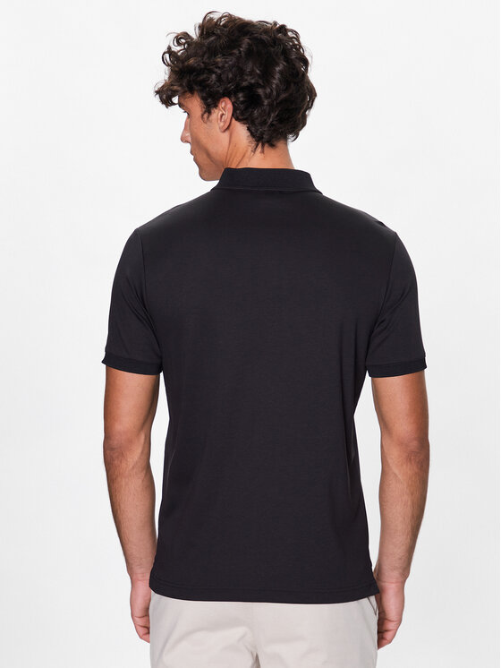 Calvin Klein Calvin Klein Тениска с яка и копчета K10K111201 Черен Regular Fit