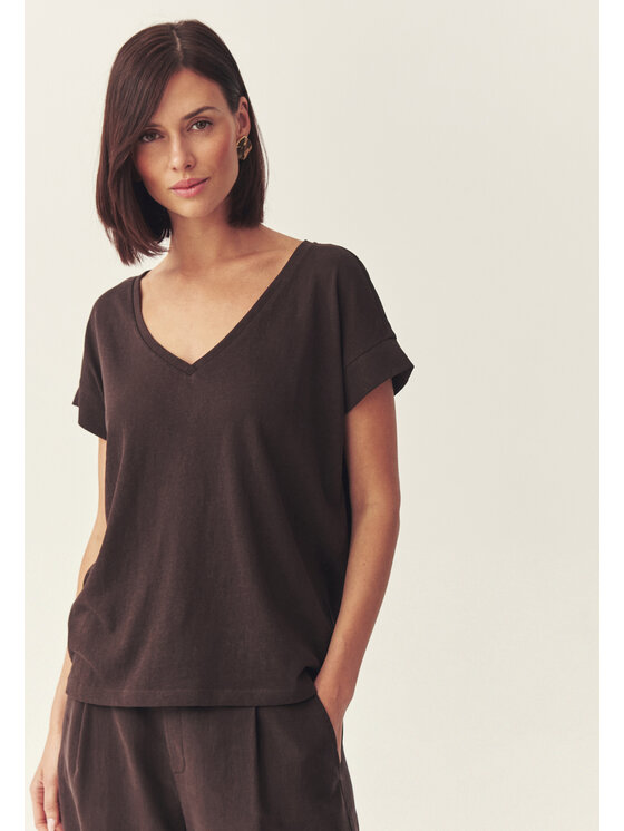 TATUUM TATUUM Blúzka DALIS Hnedá Loose Fit
