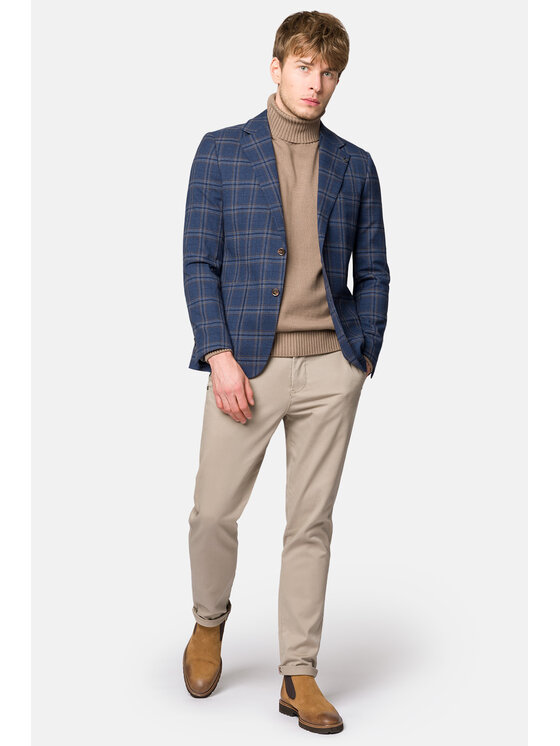 Lancerto Lancerto Marynarka Roweltown MA131223000015 Granatowy Slim Fit