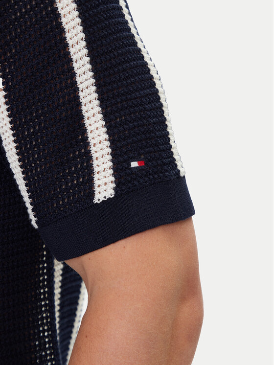 Tommy Hilfiger Tommy Hilfiger Риза Vertical MW0MW41225 Тъмносин Regular Fit