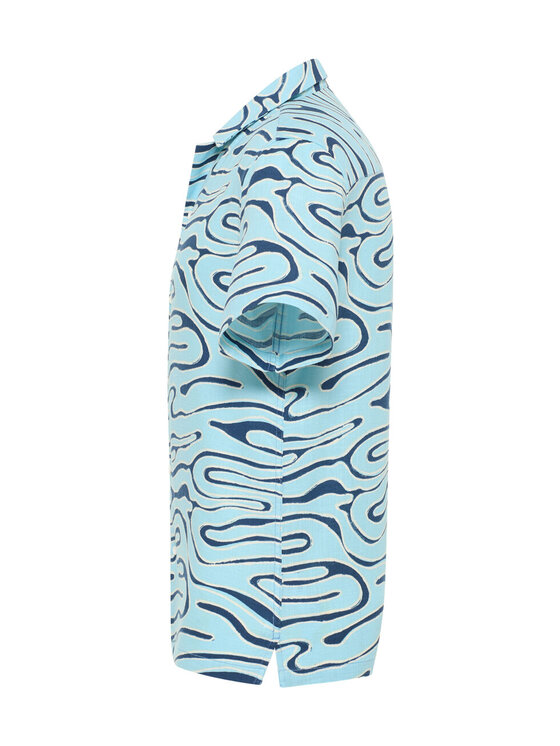 Mustang Mustang Camicia Layton Blu Loose Fit