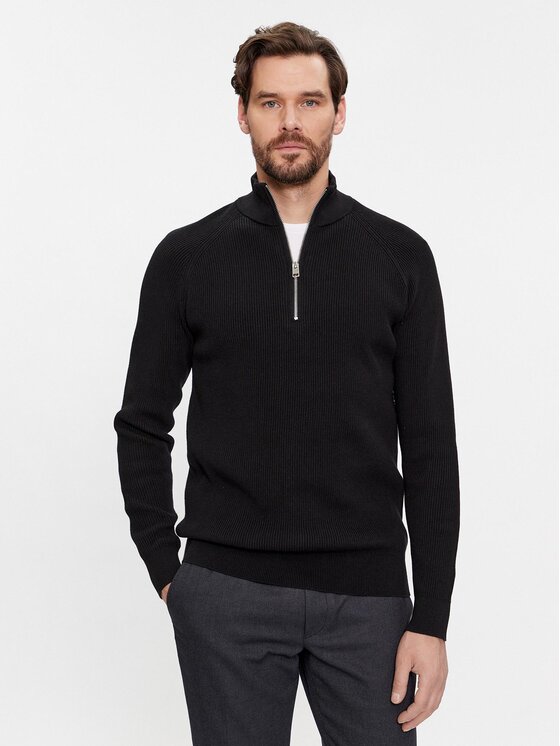 s.Oliver Pulover 2133820 Negru Regular Fit