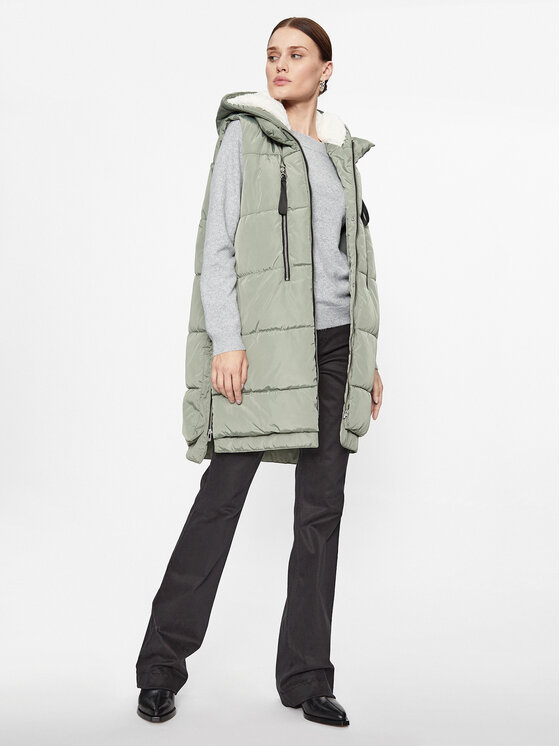 ONLY ONLY Bezrękawnik 15300259 Zielony Regular Fit