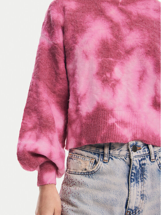 Desigual Desigual Sweter Victoria 24WWJF17 Różowy Relaxed Fit