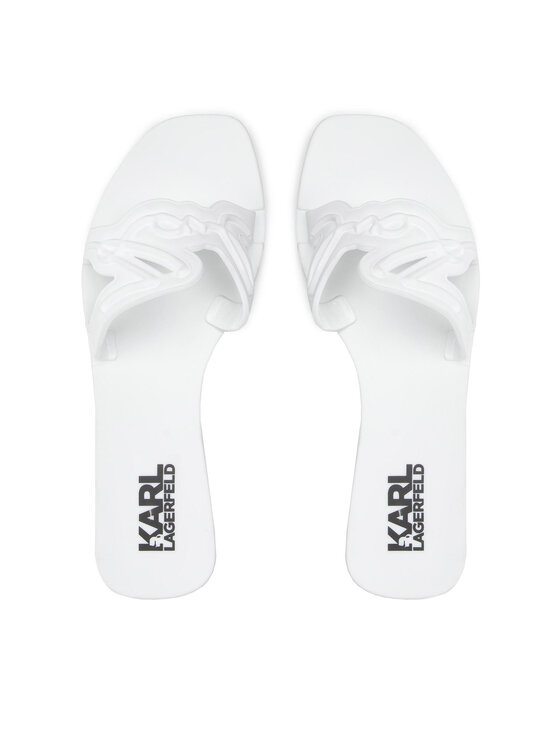 KARL LAGERFELD KARL LAGERFELD Šľapky KL80008 Biela