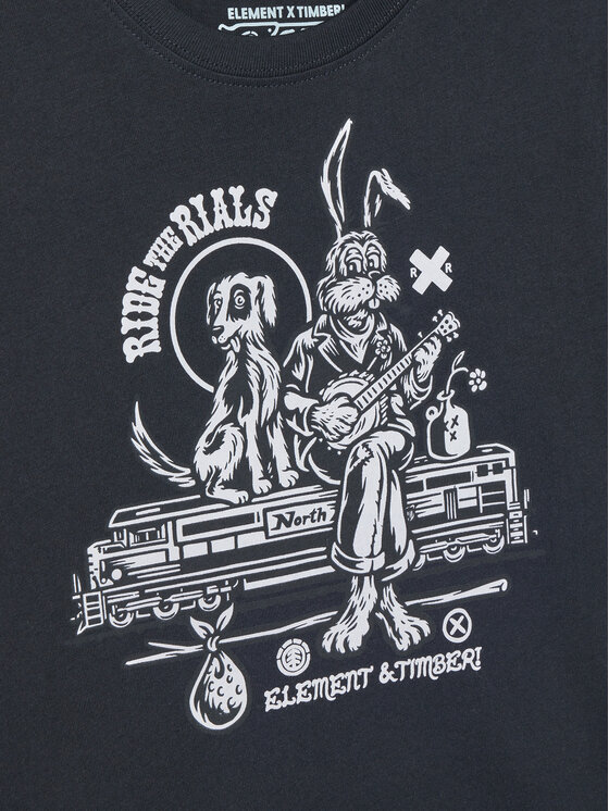 Element Element Majica Timber Aboard ELBZT00259 Črna Regular Fit