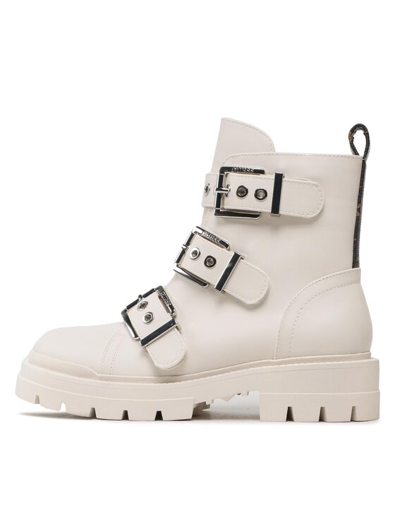 Guess Guess Botine FL7OBI LEA10 Écru