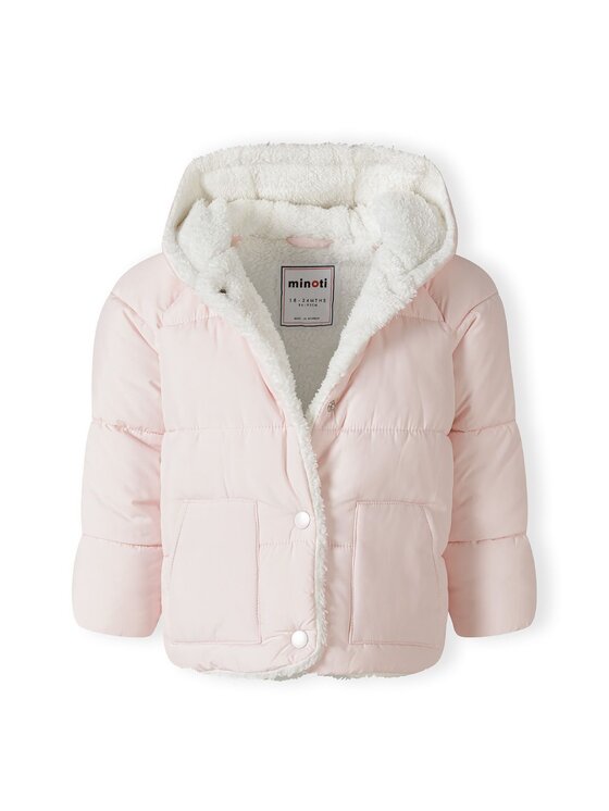 MINOTI MINOTI Kurtka zimowa 21babycoat6 Różowy Regular Fit