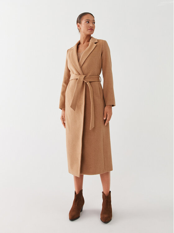 Guess Guess Vilnonis paltas Diamante W2BL0P WF0D0 Smėlio Regular Fit