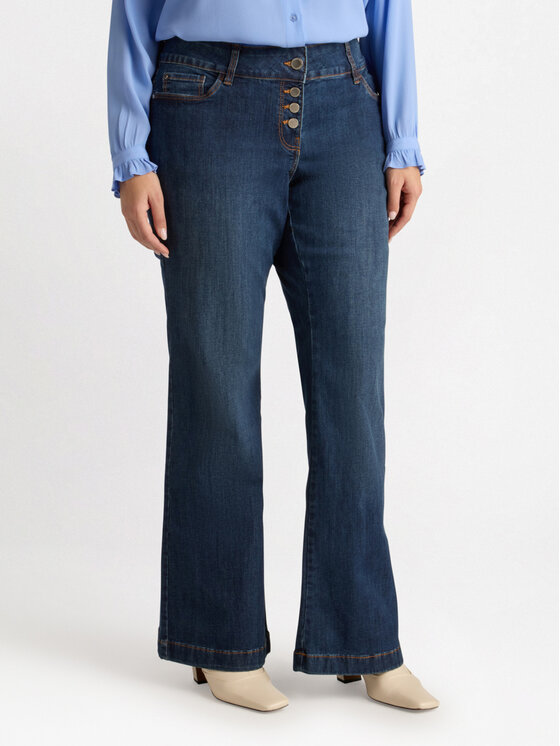 Fiorella Rubino Fiorella Rubino Jeansy P548T004703N034 Niebieski Flare Fit