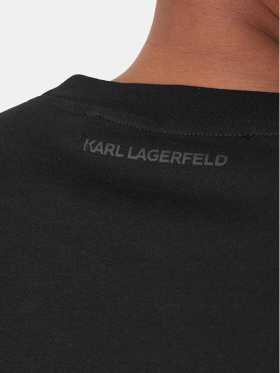 KARL LAGERFELD KARL LAGERFELD Тишърт 755070 561252 Черен Regular Fit