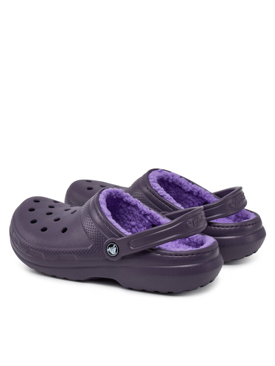 Crocs Crocs Şlapi Classic Lined Clog 203591 Violet