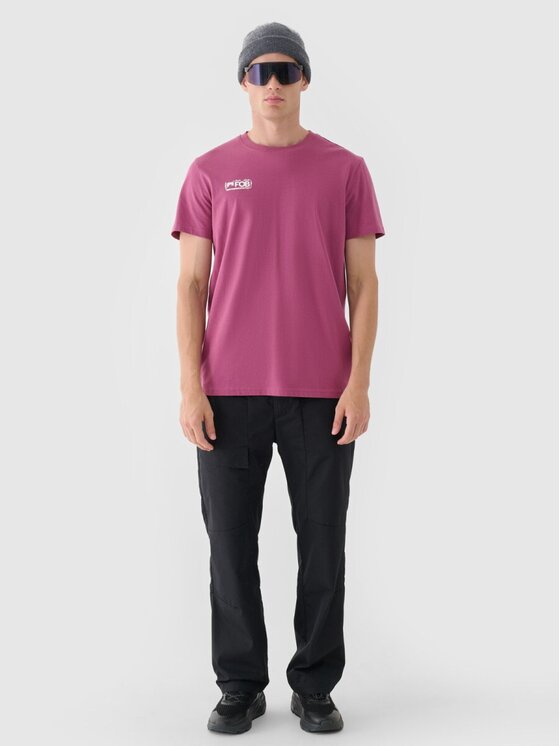 4F 4F T-shirt 4FRAW24TTSHM2602-60S Rosso Regular Fit