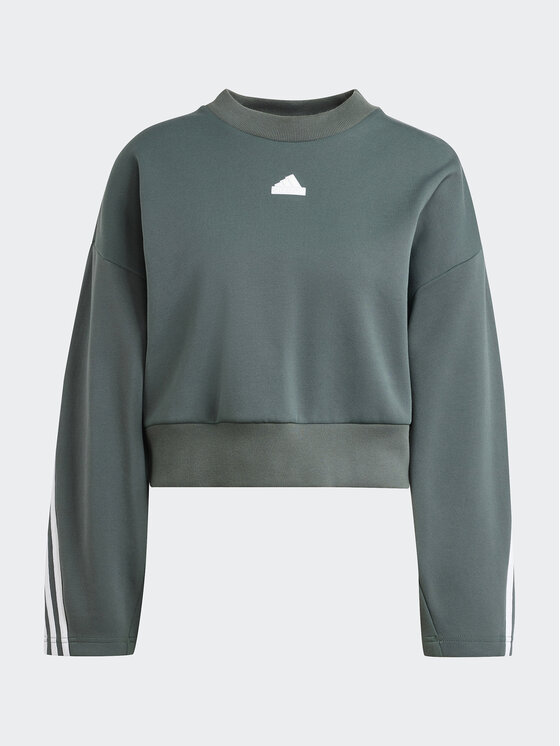 adidas adidas Majica dugih rukava Future Icons 3-Stripes IS3879 Zelena Loose Fit