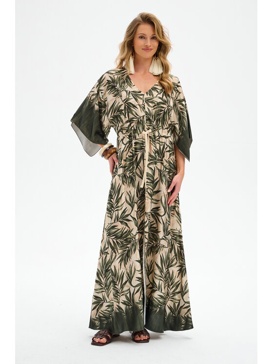blue shadow blue shadow Sukienka codzienna Kanoi Zielony Regular Fit