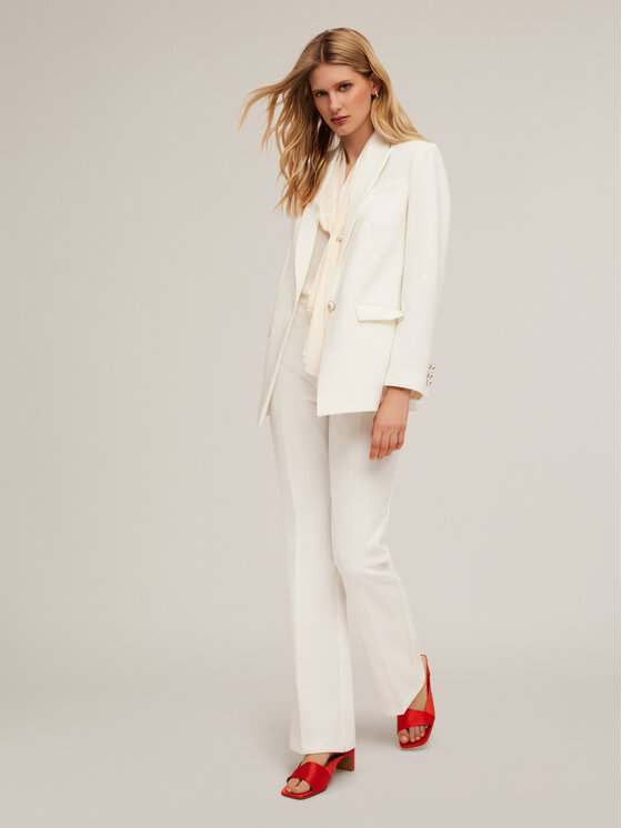 Motivi Motivi Giacca di transizione Q662Q100900N011 Bianco Regular Fit