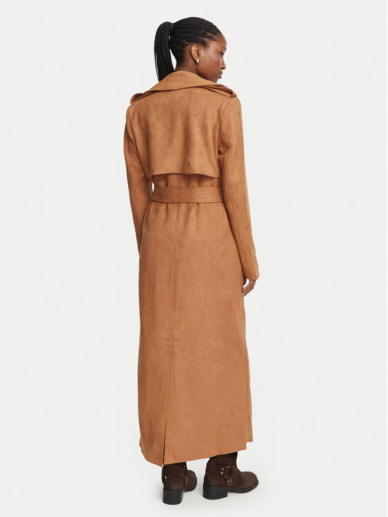 Bardot Bardot Тренч Kira Suede 57053JB4 Коричневий Regular Fit