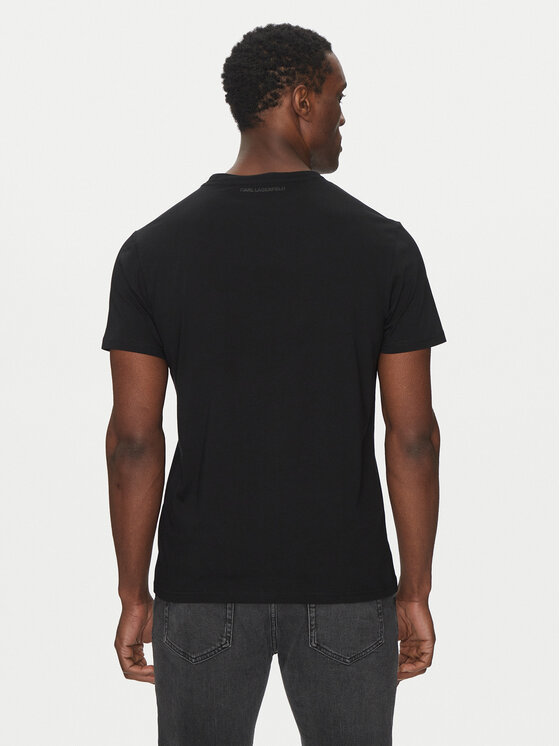 KARL LAGERFELD KARL LAGERFELD T-krekls 755076 552251 Melns Regular Fit
