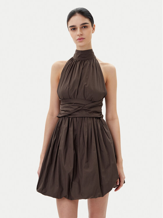 ViCOLO ViCOLO Rochie cocktail TD0606 Maro Regular Fit