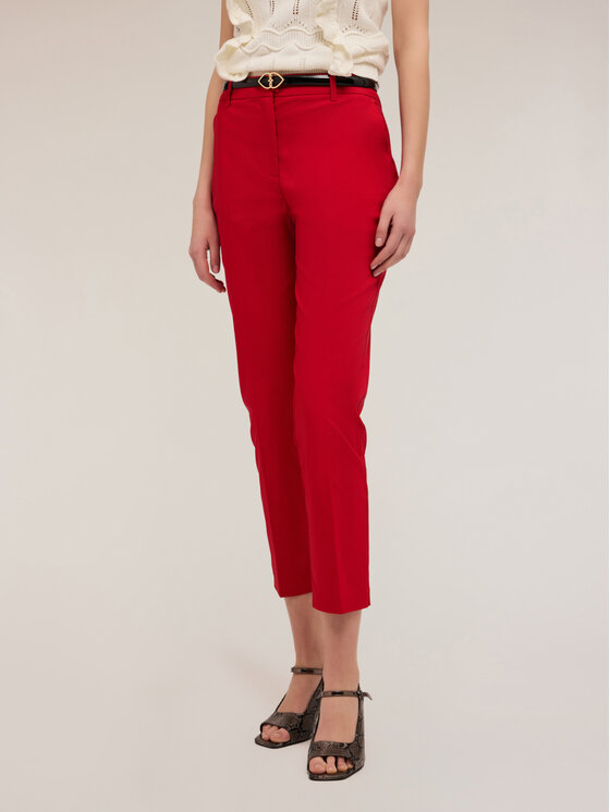 Motivi Motivi Pantaloni di tessuto P203Q303936N016 Rosso Regular Fit