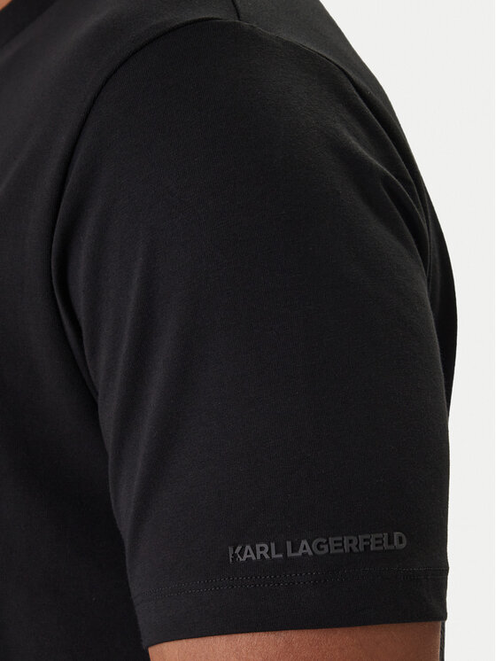 KARL LAGERFELD KARL LAGERFELD Majica 755031 561221 Črna Regular Fit