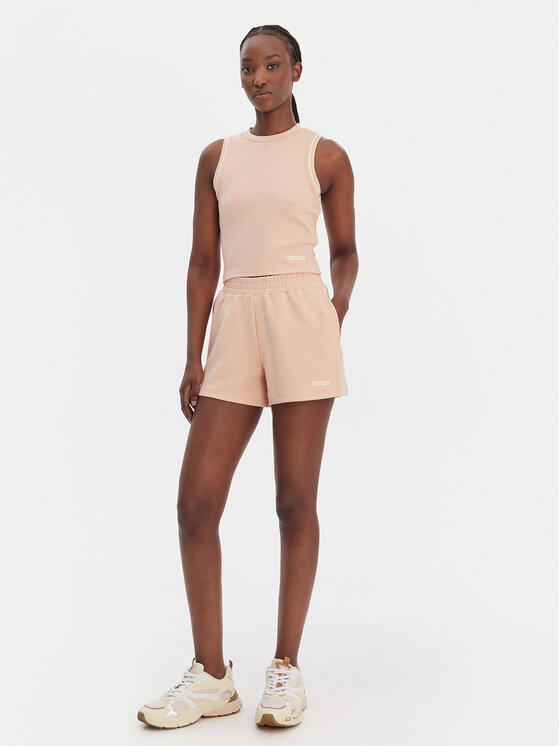 Guess Guess Marškinėliai V6GP17 K3215 Oranžinė Regular Fit