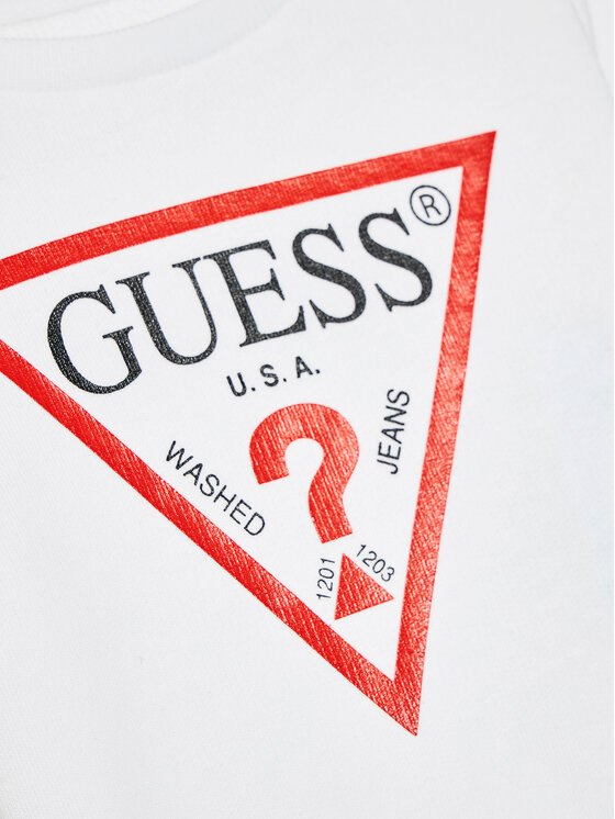 Guess Guess Felpa L73Q09 KAUG0 Bianco Regular Fit