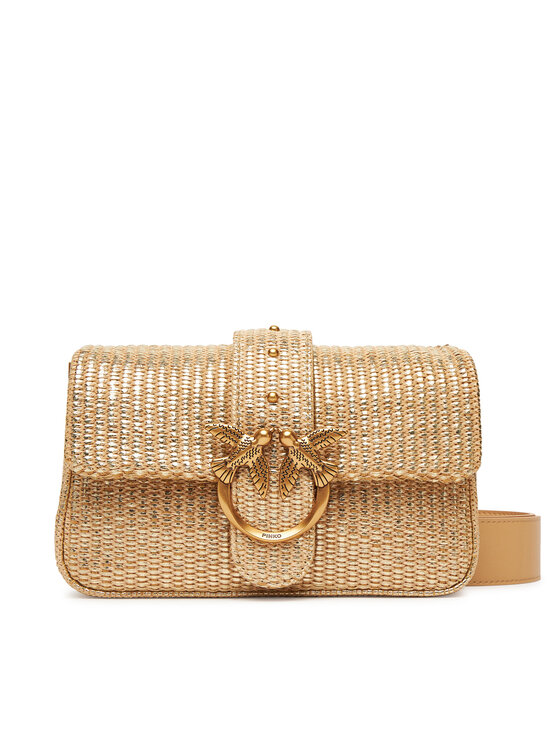PINKO PINKO Borsetta Love One Mini Slouchy Fl PE 25 PLTT 104340 A2CE Oro