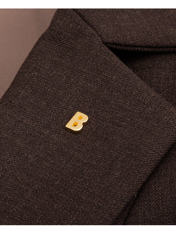 BENU BENU Marynarka Brązowa Brązowy Slim Fit