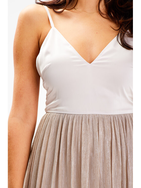 Awama Awama Abito da sera A624 Beige Basic Fit