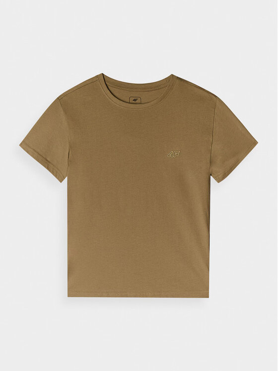 4F 4F T-shirt 4FJRAW24TTSHF2313-83S Marrone Regular Fit