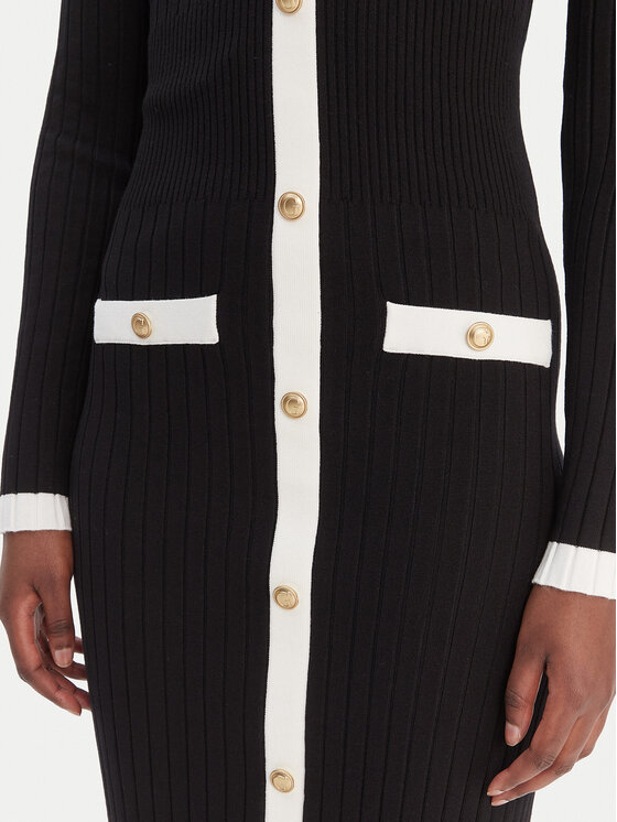 Guess Guess Трикотажна сукня W6RK38 Z3HP2 Чорний Regular Fit