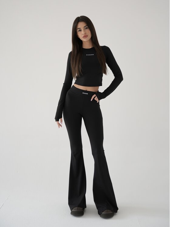 MissDenim MissDenim Longsleeve Soft Touch Czarny Second Skin Fit