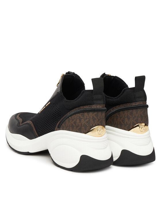 MICHAEL Michael Kors MICHAEL Michael Kors Sportcipők Zuma Mixed-Media Trainer 43F5ZUFP1L Fekete