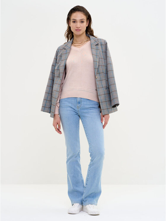 BIG STAR BIG STAR Sweter SIMONA_800_160 Beżowy Basic Fit