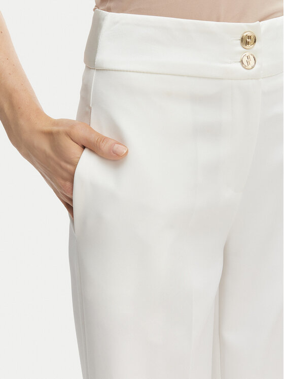 Artigli Artigli Kalhoty z materiálu ACPA004371 Écru Regular Fit